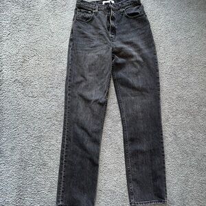 Abercrombie Black 90s Ultra High Rise Jeans